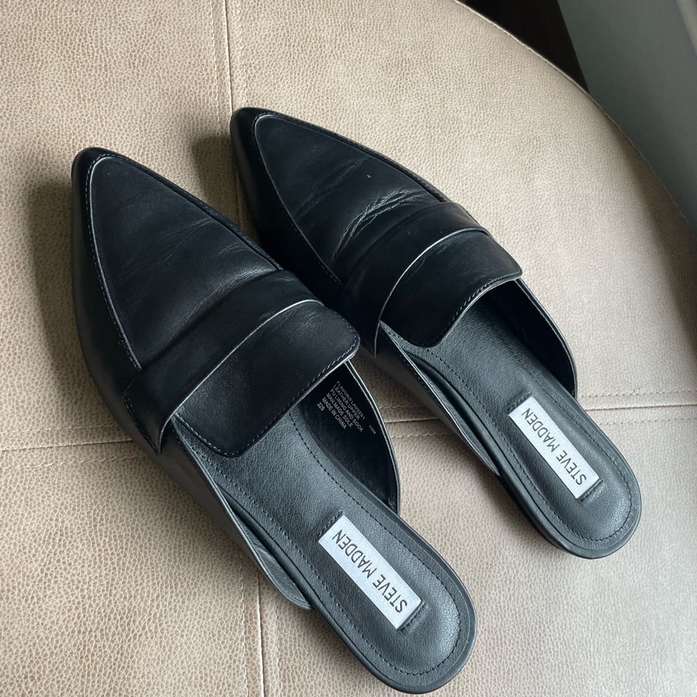 Steve Madden Black Women's Loafers